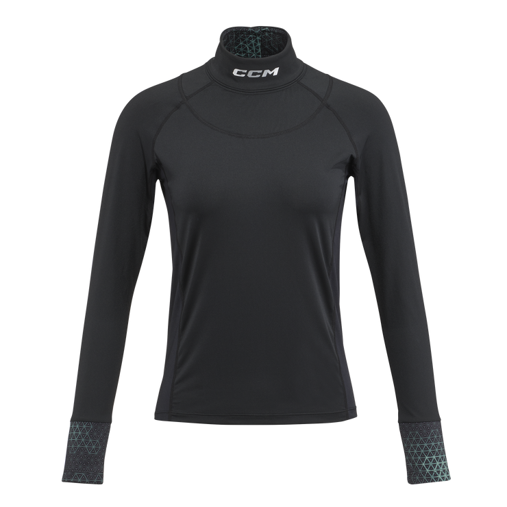 CCM Womens L/S Neck Guard Top