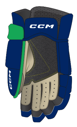 CCM Custom Hollyburn Huskies Glove - Youth