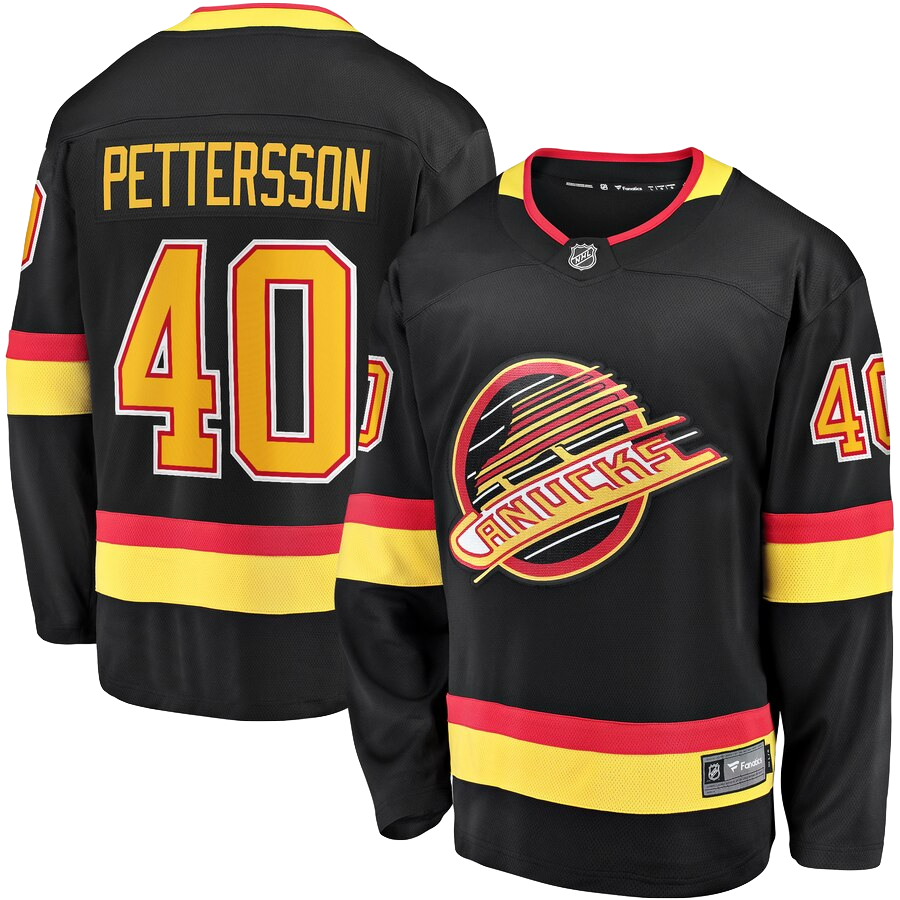 NHL Vancouver Canucks Custom Name Number Alternate Jersey Zip Up Hoodie